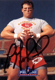 Tim's autographed football card