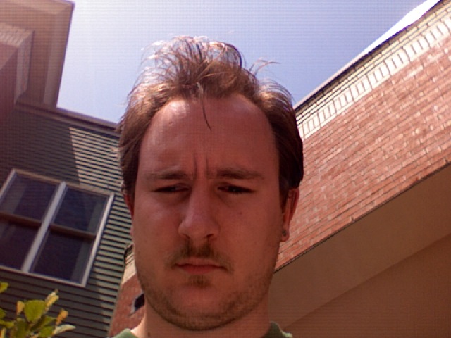 me squinting